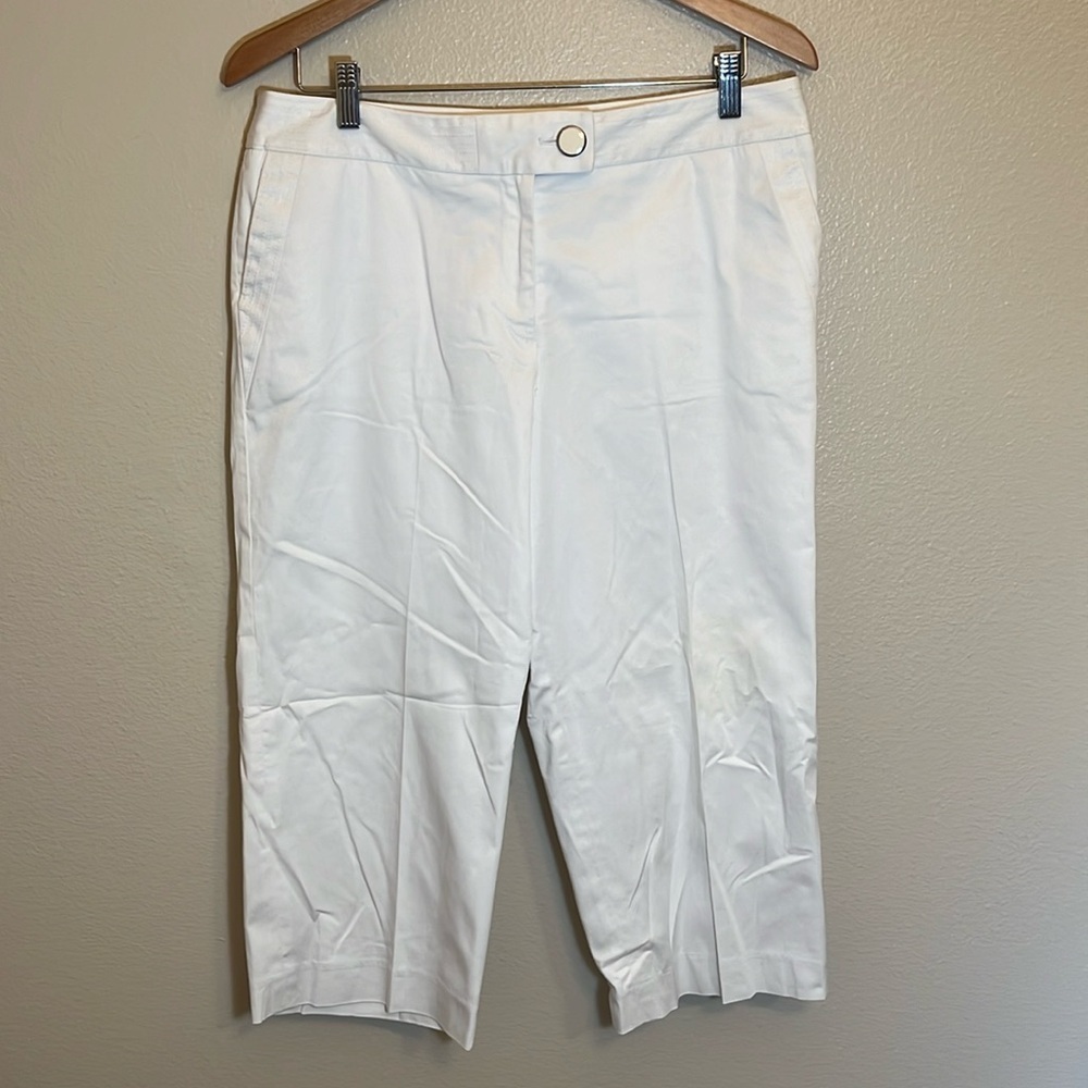 Apostrophe White Capri Pant